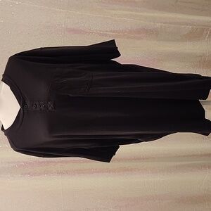 Duluth Trading Co. Black Longtail Henley T-Shirt